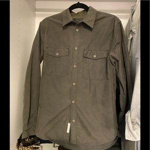 Rag & Bone- Structured Brown Button down.